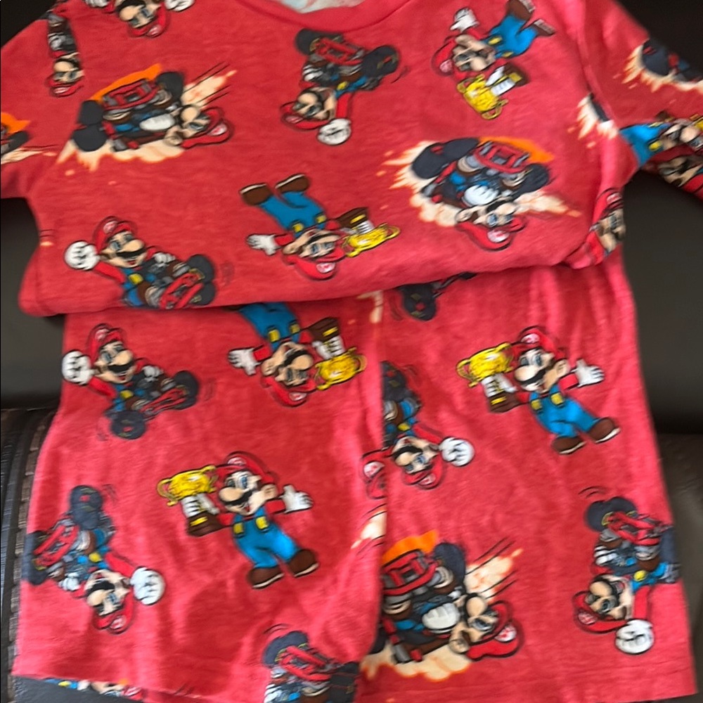 Red Super Mario Pajama Set